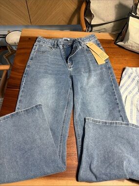 Wide Leg Women’s Jeans in Light Blue - Classic Flare Style
